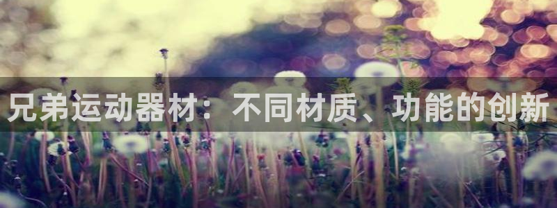 凯捷体育平台是正规平台吗知乎：兄弟运动器材：不同材质