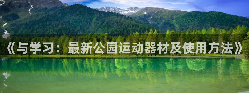 凯捷体育软件：《与学习：最新公园运动器材及使用方法》