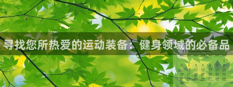 凯捷体育娱乐：寻找您所热爱的运动装备：健身领域的必备